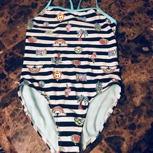 Wonder Nation Emoji swim suit size 7/8